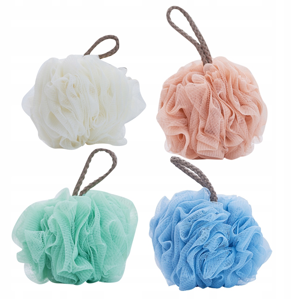 Loofah Sponge Bath Scrubber Telové hubky 4 ks