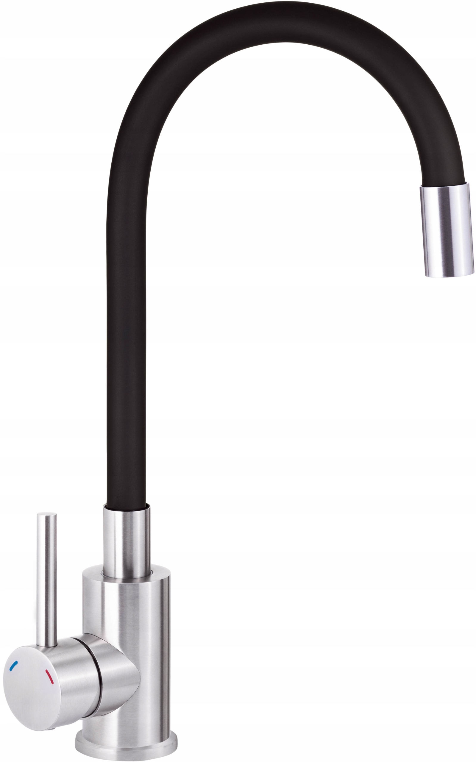 Kuchynské batérie - Drezová batéria Luno Flexible Inox Black