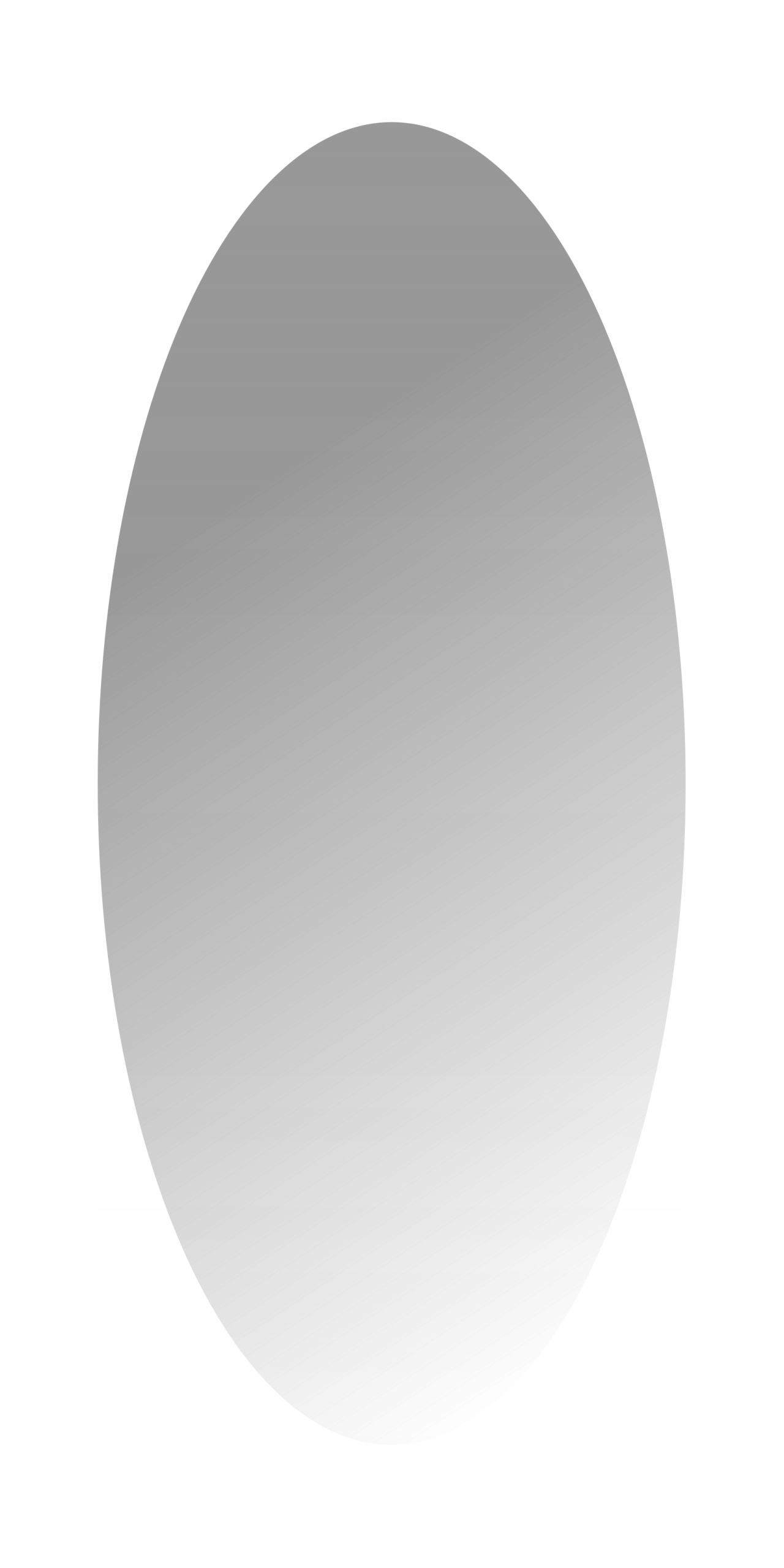 Dekoratívne zrkadlové oválne akrylové plexiskla 36x81 cm