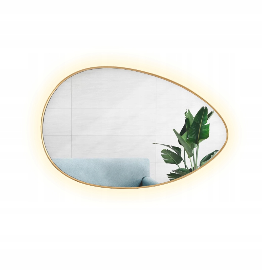 LED zrkadlo 90x90 cm.