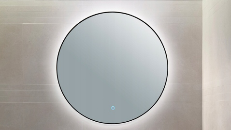 Okrúhle boho závesné zrkadlo s rámom 70 cm