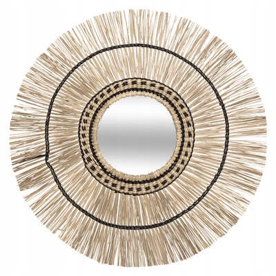 Reed Mirror Ø 60 cm, Hit Nature Ratan