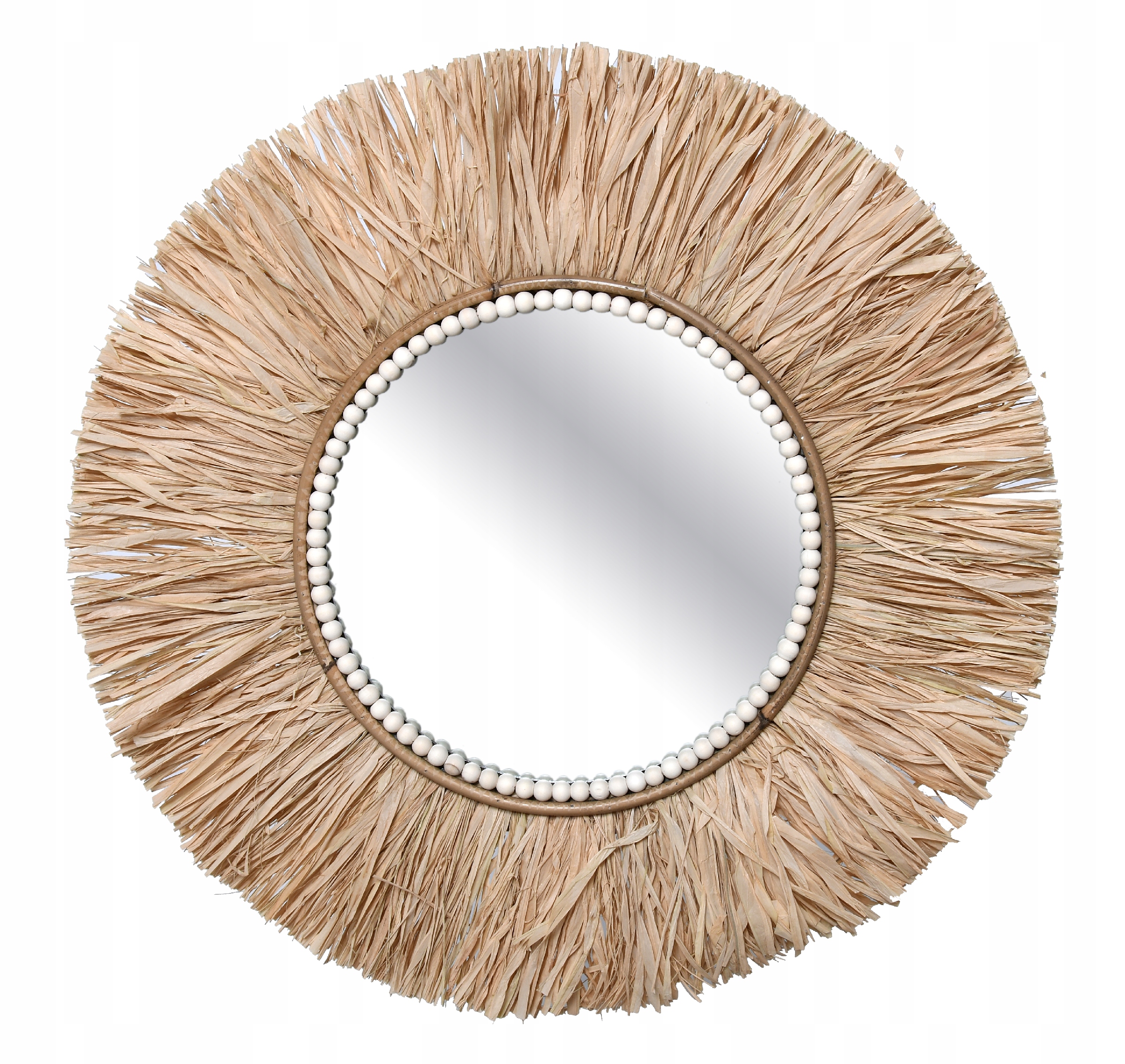 Boho stena dekoratívny zrkadlo priemer 62 cm