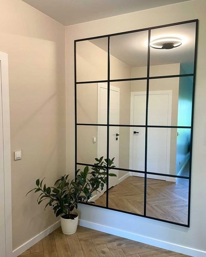 Zrkadlo 100x80 cm strieborné pieskované bez rámu vzory