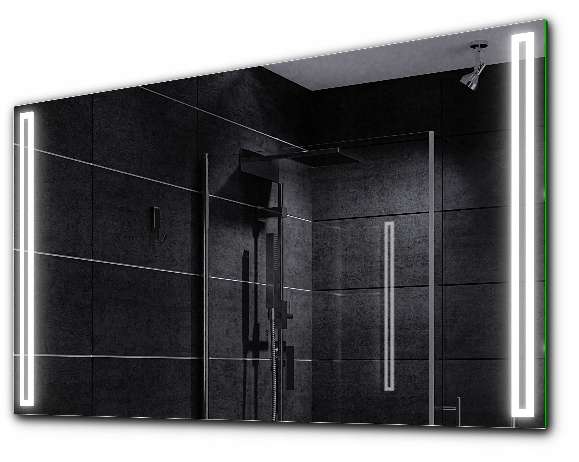 LED zvýrazené kúpeľňové zrkadlo 100x80 Róm
