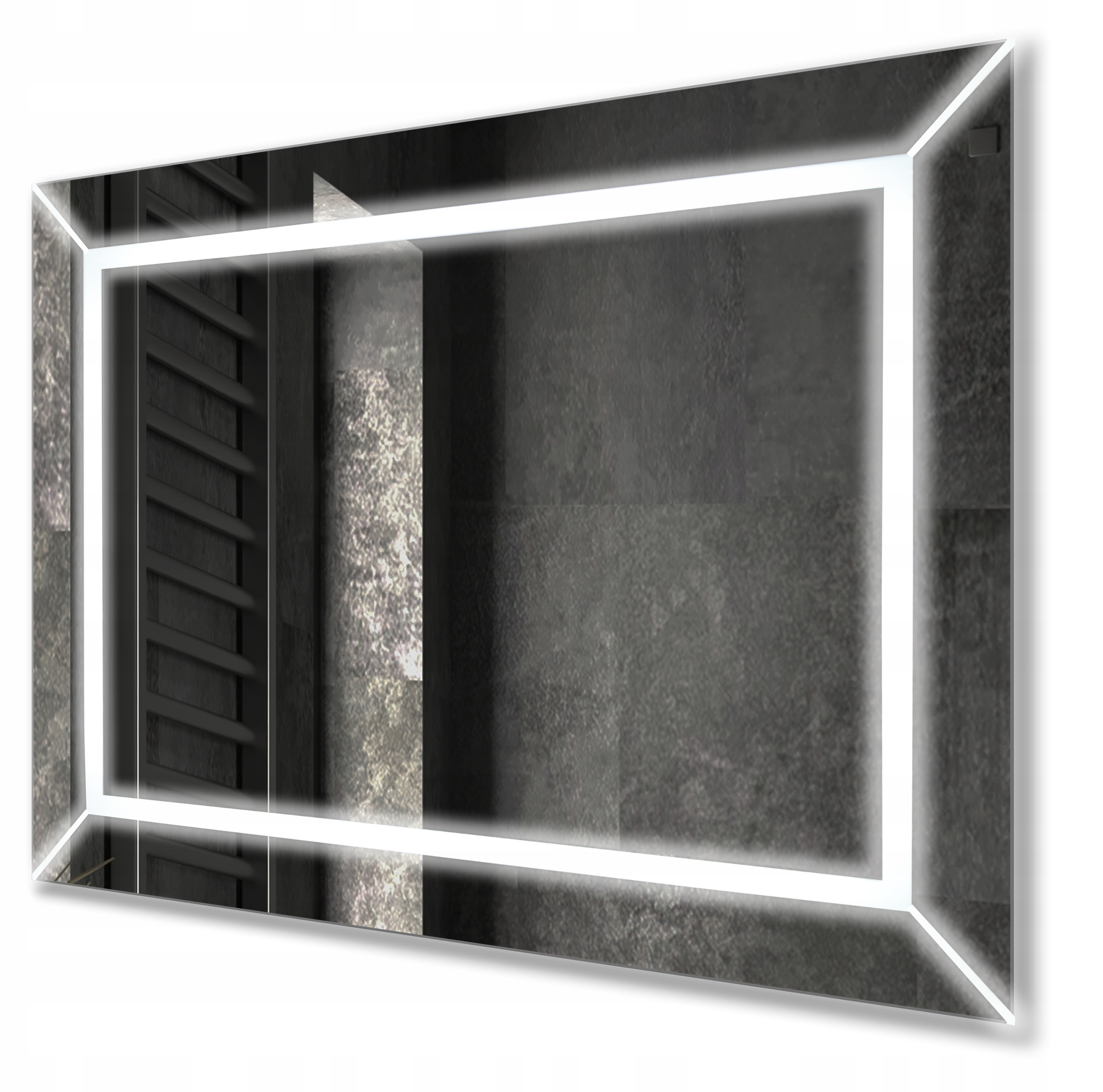 LED zvýrazené kúpeľňové zrkadlo 50x65 cm