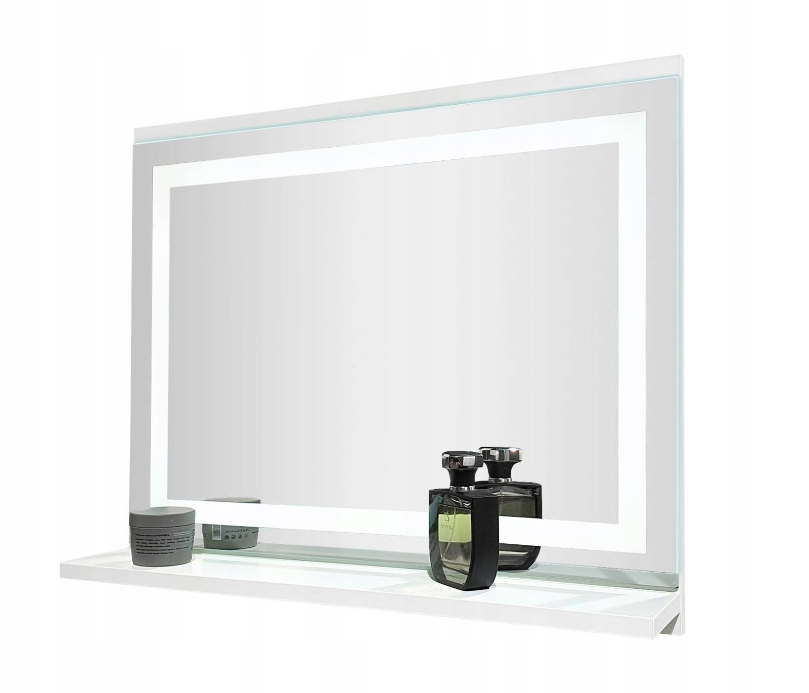 Kúpeľňové zrkadlo s LED osvetlením 50x60 biela