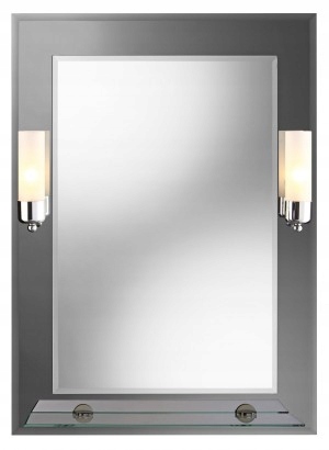 Kúpeľňové zrkadlo s rexom nástenným lampa