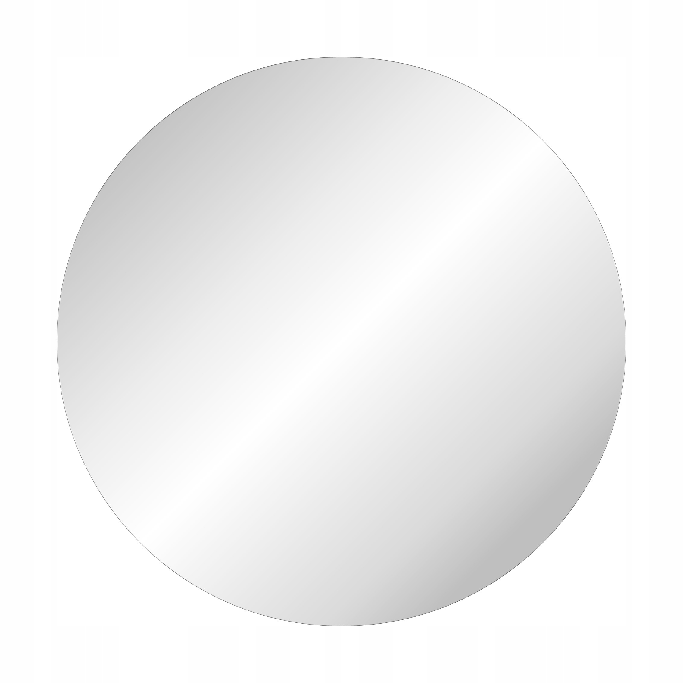 Okrúhle zrkadlo Black 50 LED