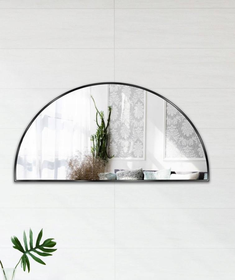 Polovica zrkadla Hilda Black Frame MDF 100x200