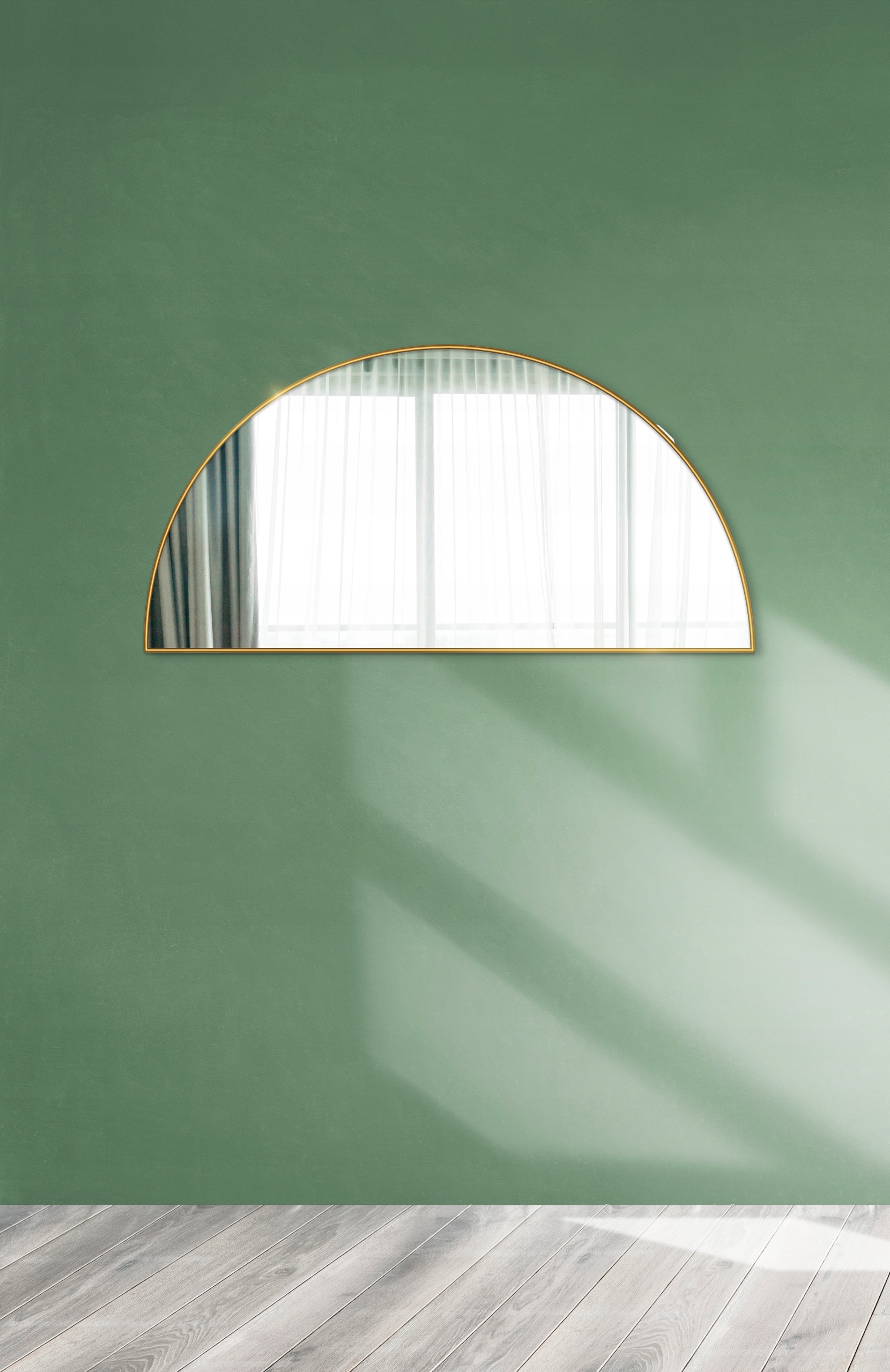 Polovica zrkadla Hilda Gold Frame MDF 75x150