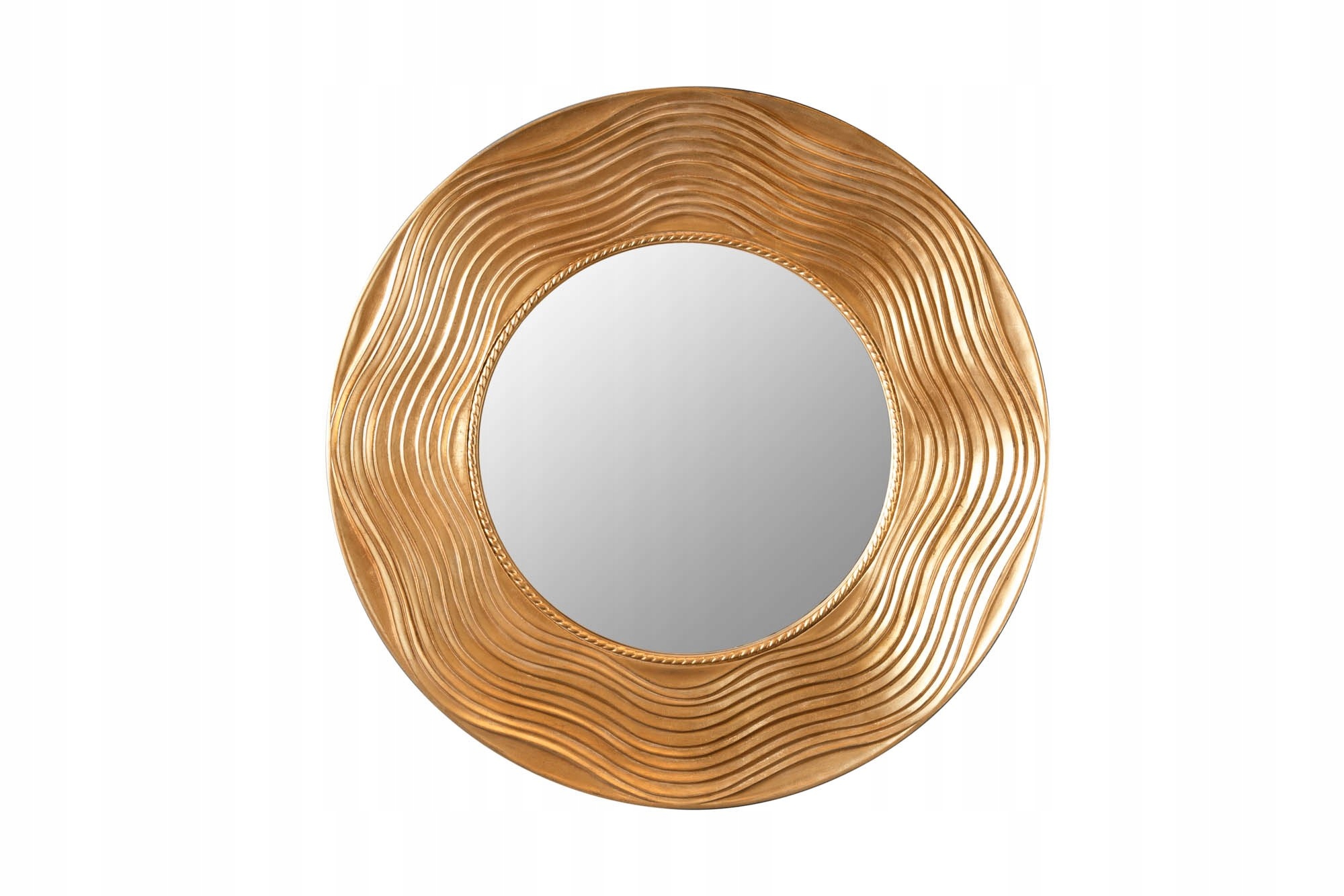 Zrkadlo kruhu 100 cm okrúhle zlato 40697
