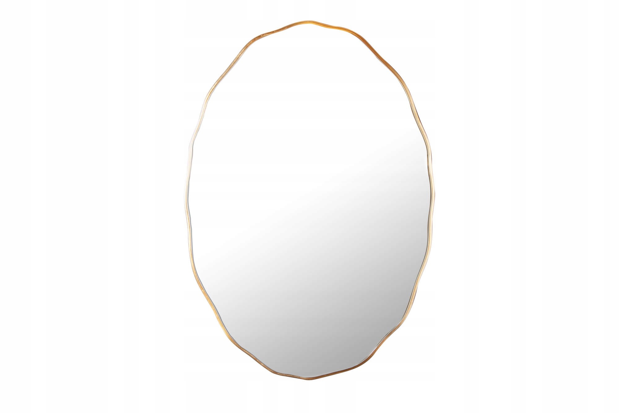 Elegantné nástenné zrkadlo 100 cm oválne zlato 40696