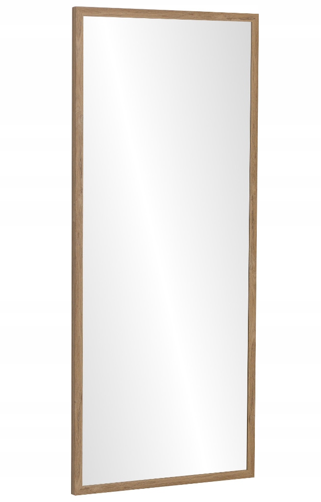 Zrkadlo v ráme 125x45 Oak Grand úzky rámec