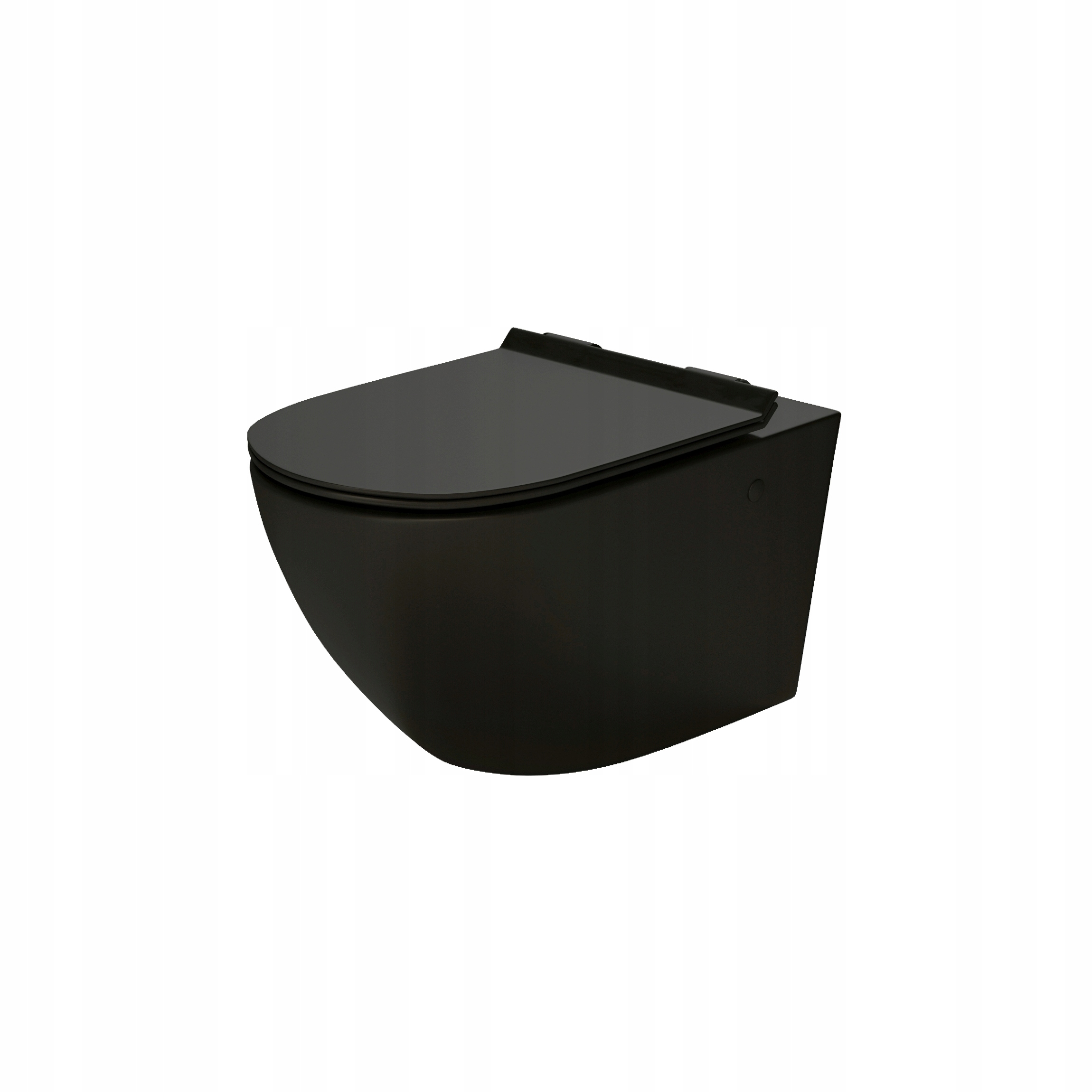 WC misa - Massi DeCos Black Riml Slim Bowl 55 cm+doska W/O