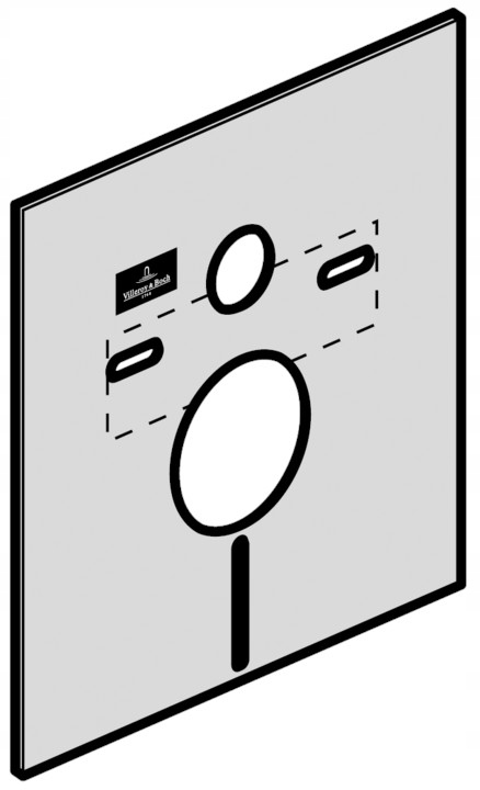Podomietkový WC modul - WC Mat Villeroy & Boch Sound Absorping