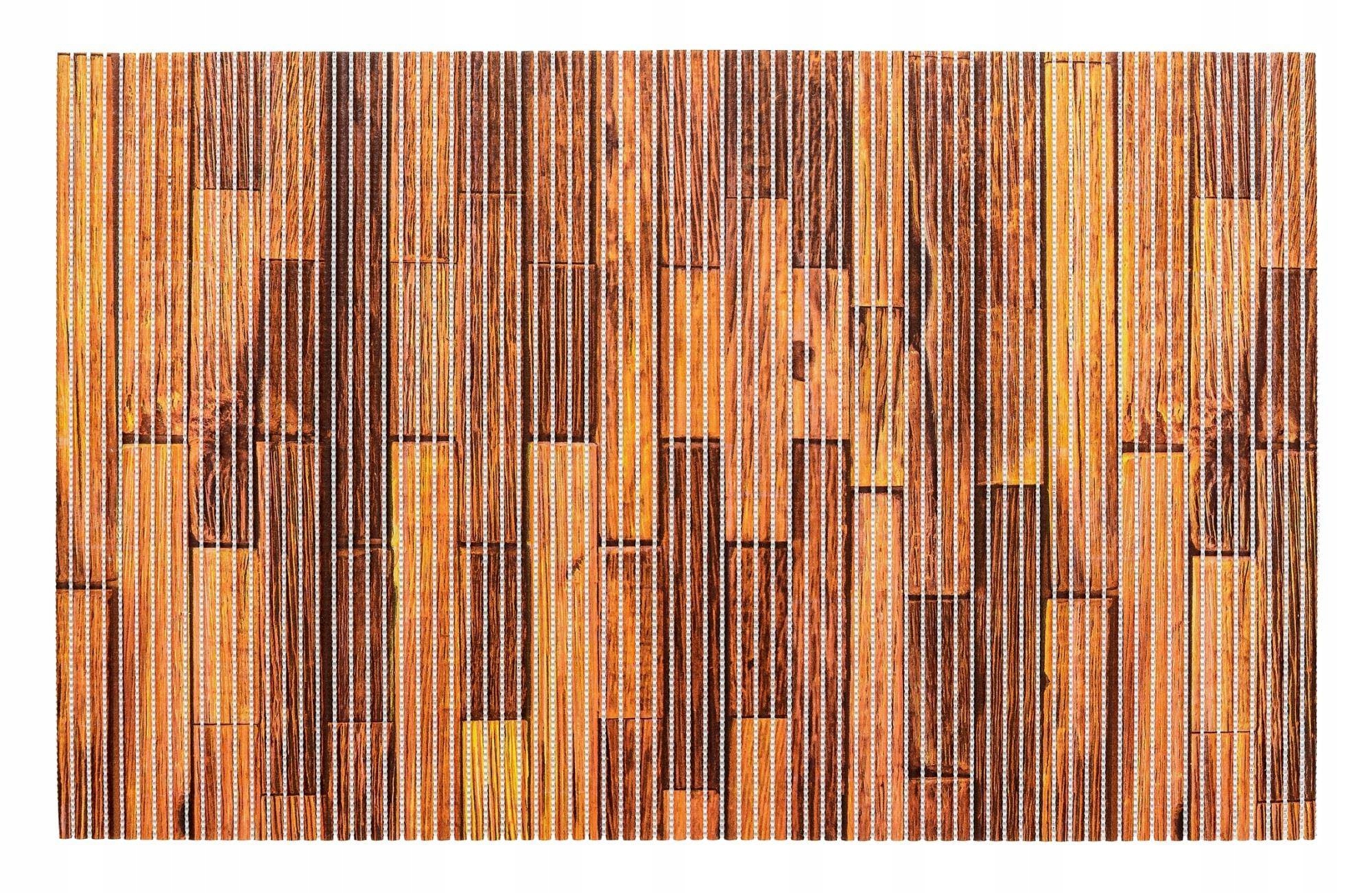 Protišmyková kúpeľňová podložka - Rohož do vane oranžovej 34 x 72 cm