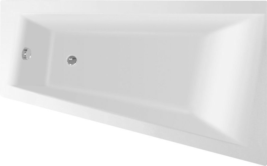Vaňa - METUJE vaňa 160x100x42cm + nohy 55cm pravá, biela