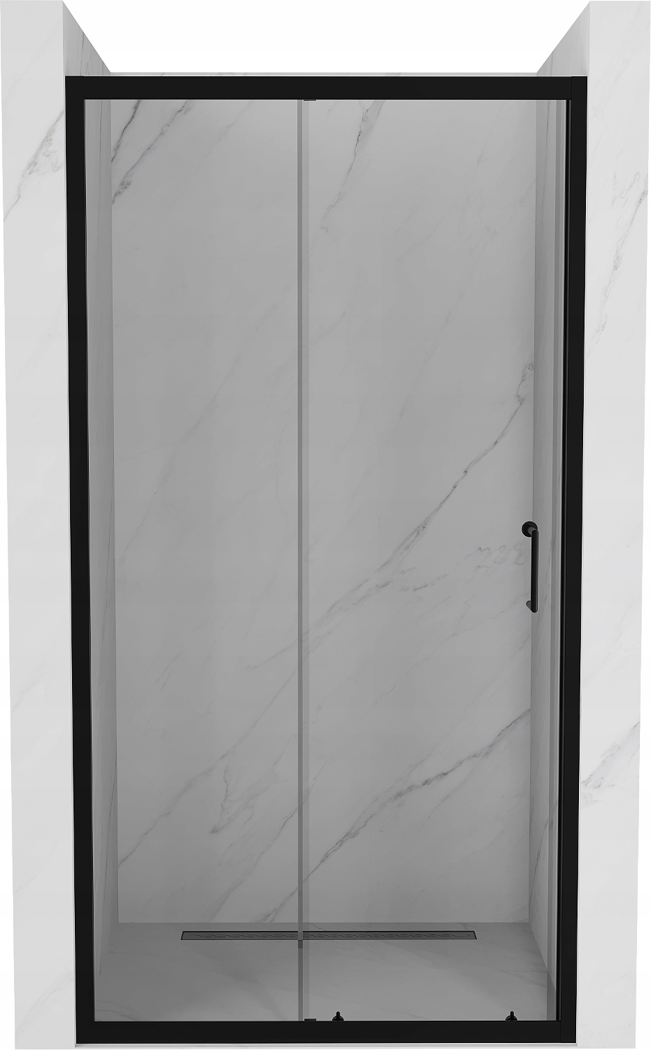 Sprchová zástena - Mexen Apia Slide Shower Dvere Black 150