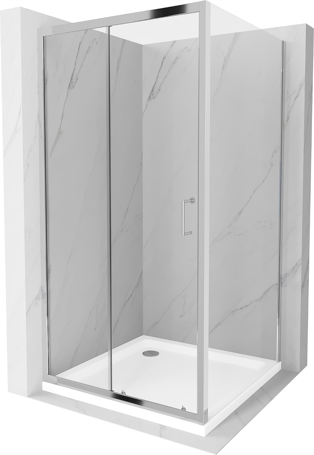 Sprchový kút, kabína - Sprchová skrinka Mexen Apia 90 x 90 + Paddlingový bazén