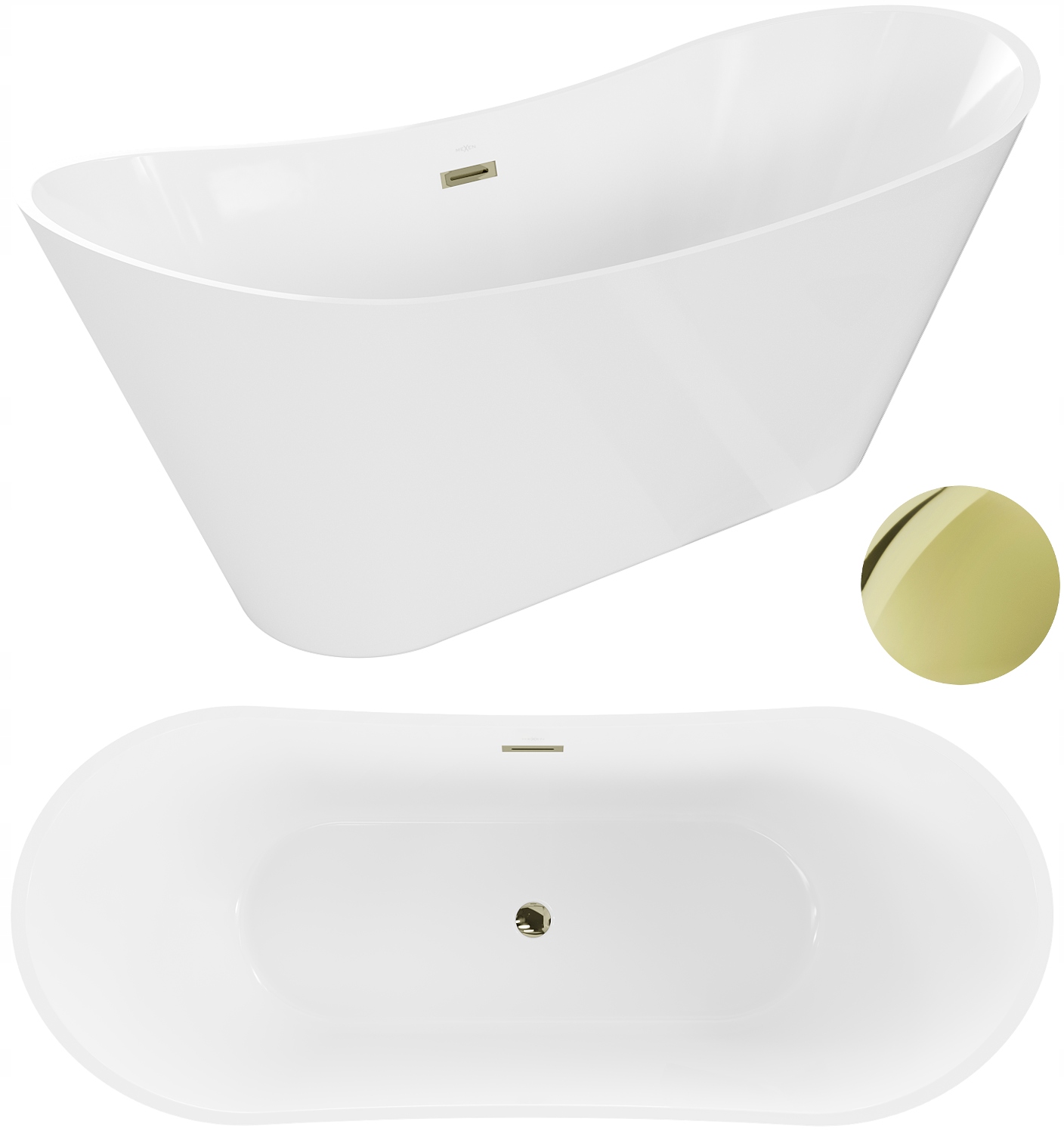 Vaňa - Frida Corner Bathtub 150x100 cm + puzdro + sifón