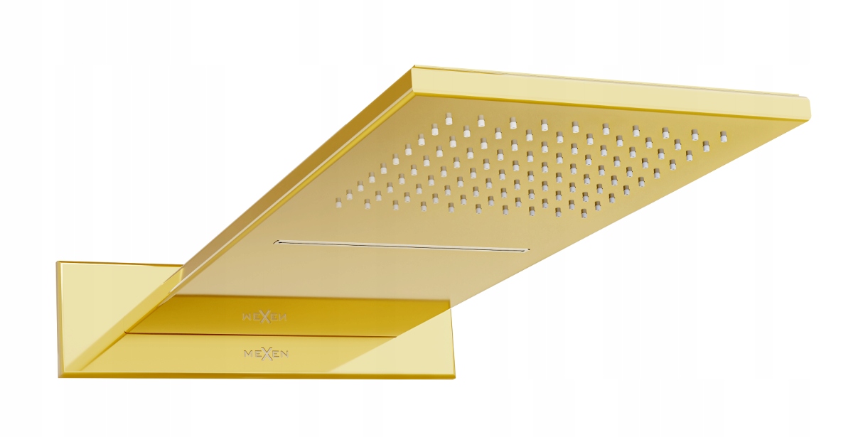 Sprchová súprava - Mexen Wall Rainboard Waterfall Slim Gold