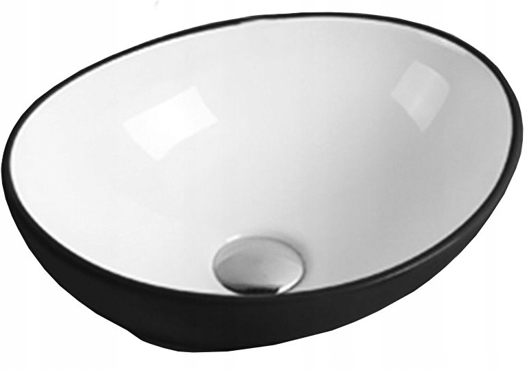 Umývadlo - Mexen Elza Covered Basin 40 cm Biela - čierna