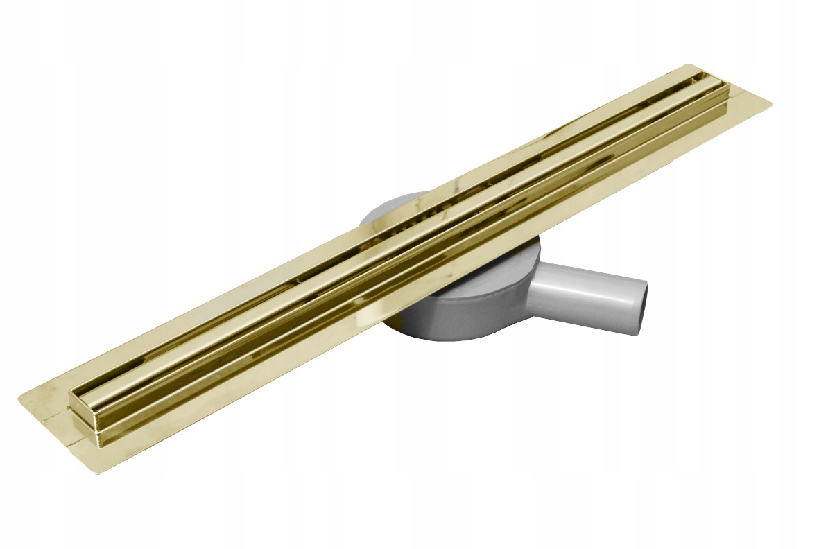 Sprchový žľab - MeXen Flat Slim Flower Linear Rotary Gold 100