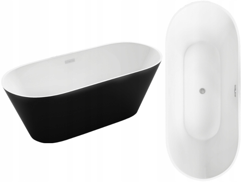 Vaňa - Mexen Flavia FreeStanding vaňa 170 x 80 čierna