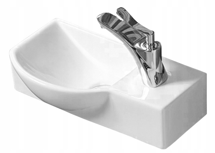 Umývadlo - MeXen Hugo Covered Basin 40x22 stena vľavo