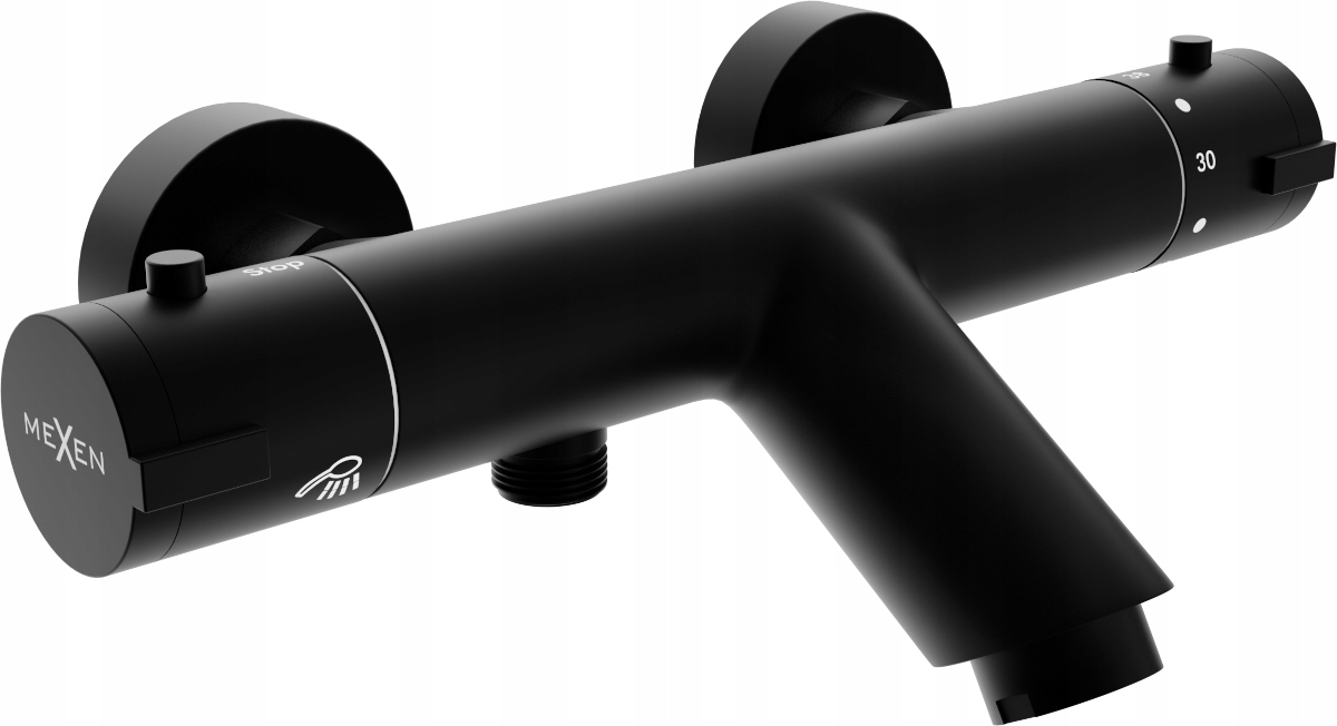Vaňová batéria - Mexen Kai - Bathmet Bath Tuber Black