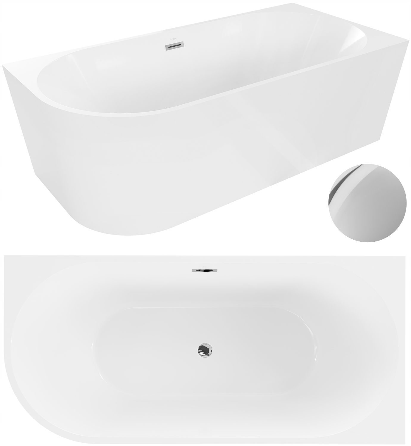 Vaňa - Acrylová vaňa 160x70 Optima + SIPHON FORE HIT