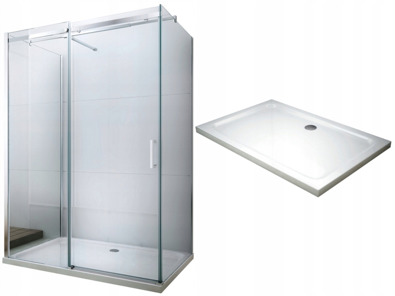 MEXEN CAB OMEGA 3 WALL sprchový SLIM 100 x 90