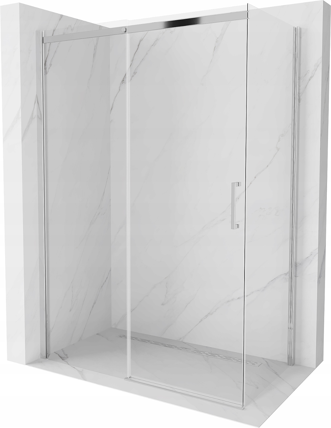 Sprchový kút, kabína - Mexen Omega sprchová skrinka 140 x 80 skla 8 mm