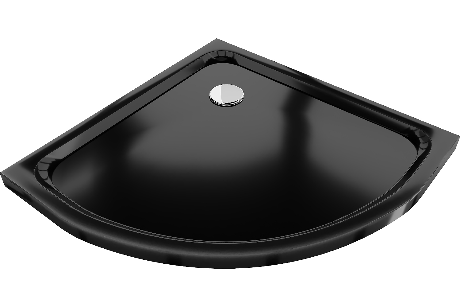 Sprchová vanička - MEXEN SLIM sprchová vanička BLACK 70 x 70 cm