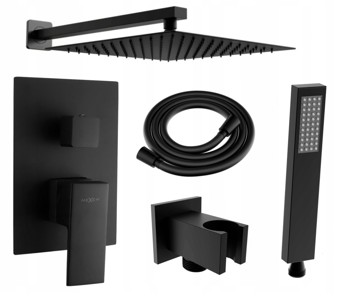 Sprchová súprava - sprchový set Mexen Uno DR02 Black