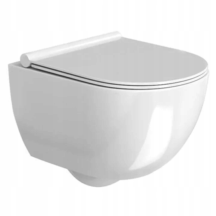WC misa - Misa toaleta zavesená Carter White Slim Rimless