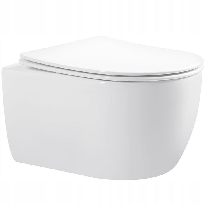 WC misa - Misa toaleta zavesená Olivier White Solid Solid