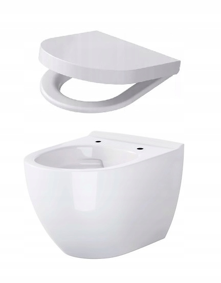 WC misa - Cersanit Zen Clean na pásmoch + tvrdá doska w/o