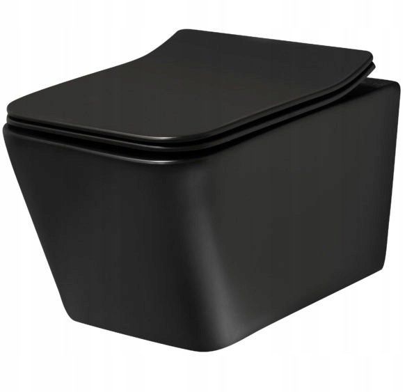 WC misa - Zavesená misa toaleta čierna doska Duroplast Kerra