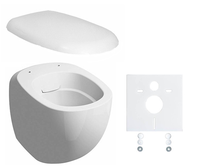 WC misa - BOWL WC Blízko Ega Rimfree s kruhovou doskou