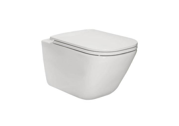 WC misa - Misa WC Roca Rimless biela toaleta zavesená