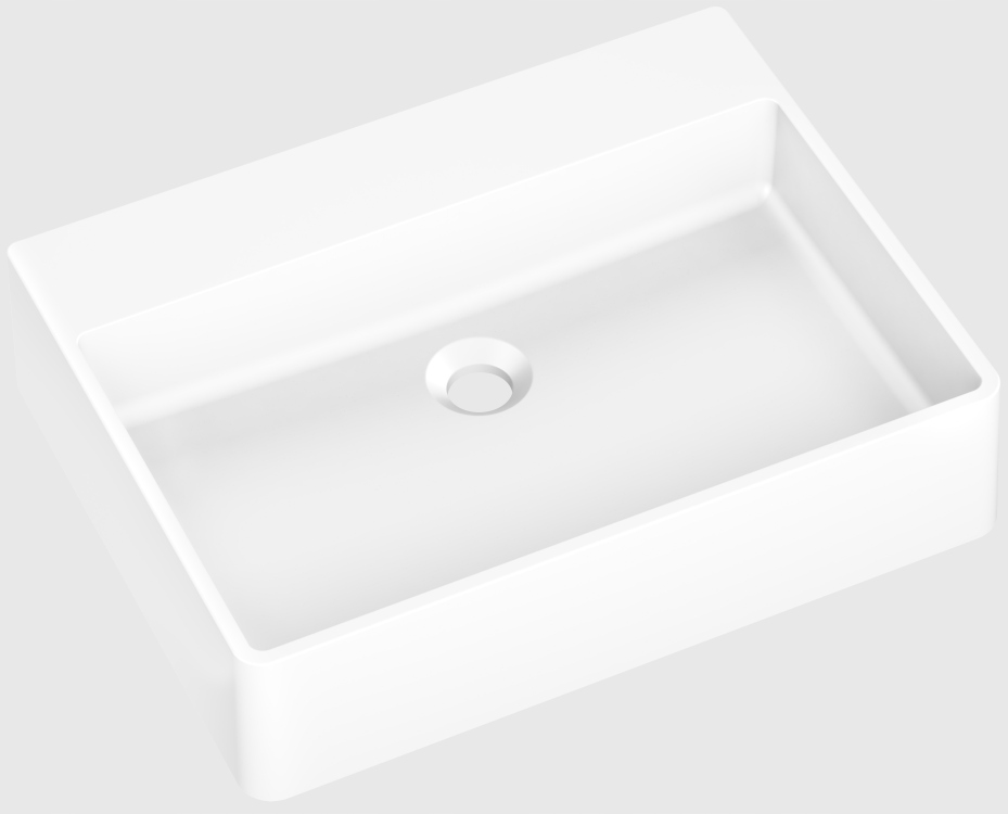 Umývadlo - Moderno Washbasin Grande White Nablat White 55x42