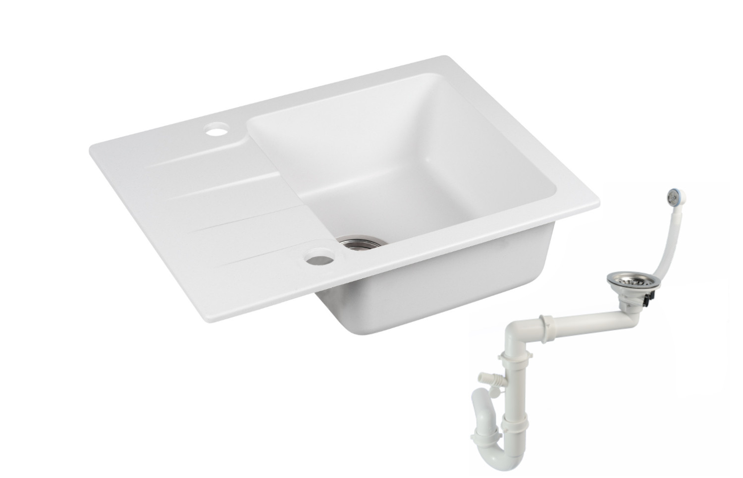 Kuchynský drez - Moderno Bari Bari Bari 58x43 + SIPHON