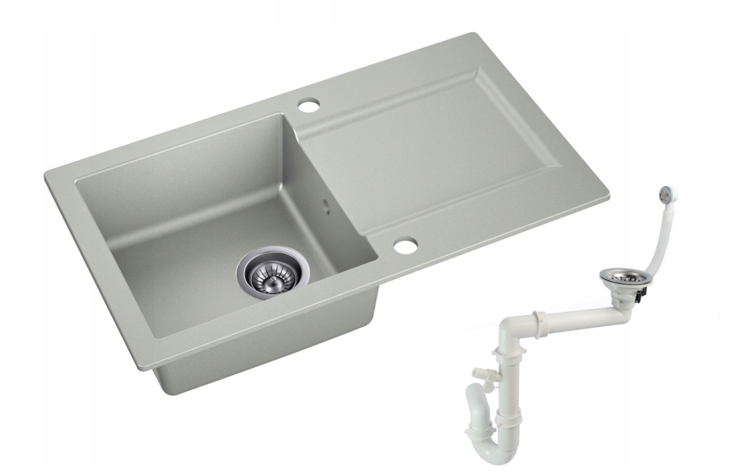 Kuchynský drez - Moderno Granite Granito Gray Sink 76x43