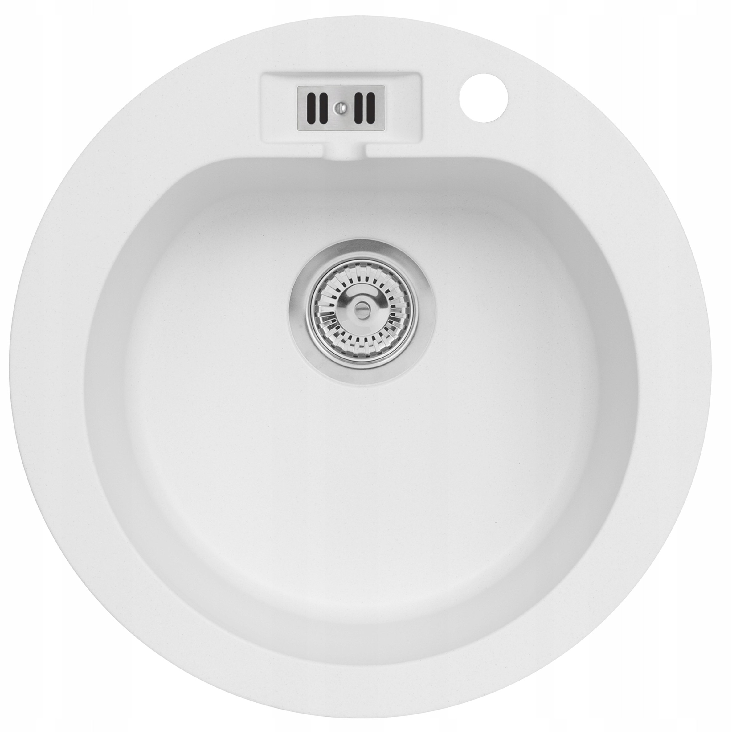 Kuchynský drez - Moderno Martha 10 Pure White 51x51 Granite Sink