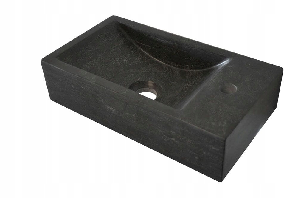 Umývadlo - Malá panva vyrobená z kameňa B-Stone 40x22 cm, pravá