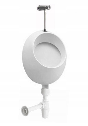 Pisoár -  Marki Pisuar Circle doplnený ventilom a sifónom