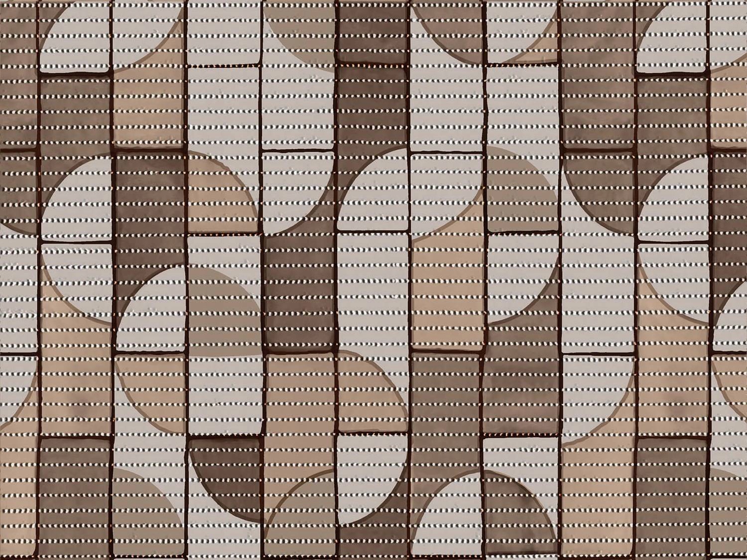 Protišmyková kúpeľňová podložka - Kúpeľňa rohož Pavement béžová hnedá 200x65 cm
