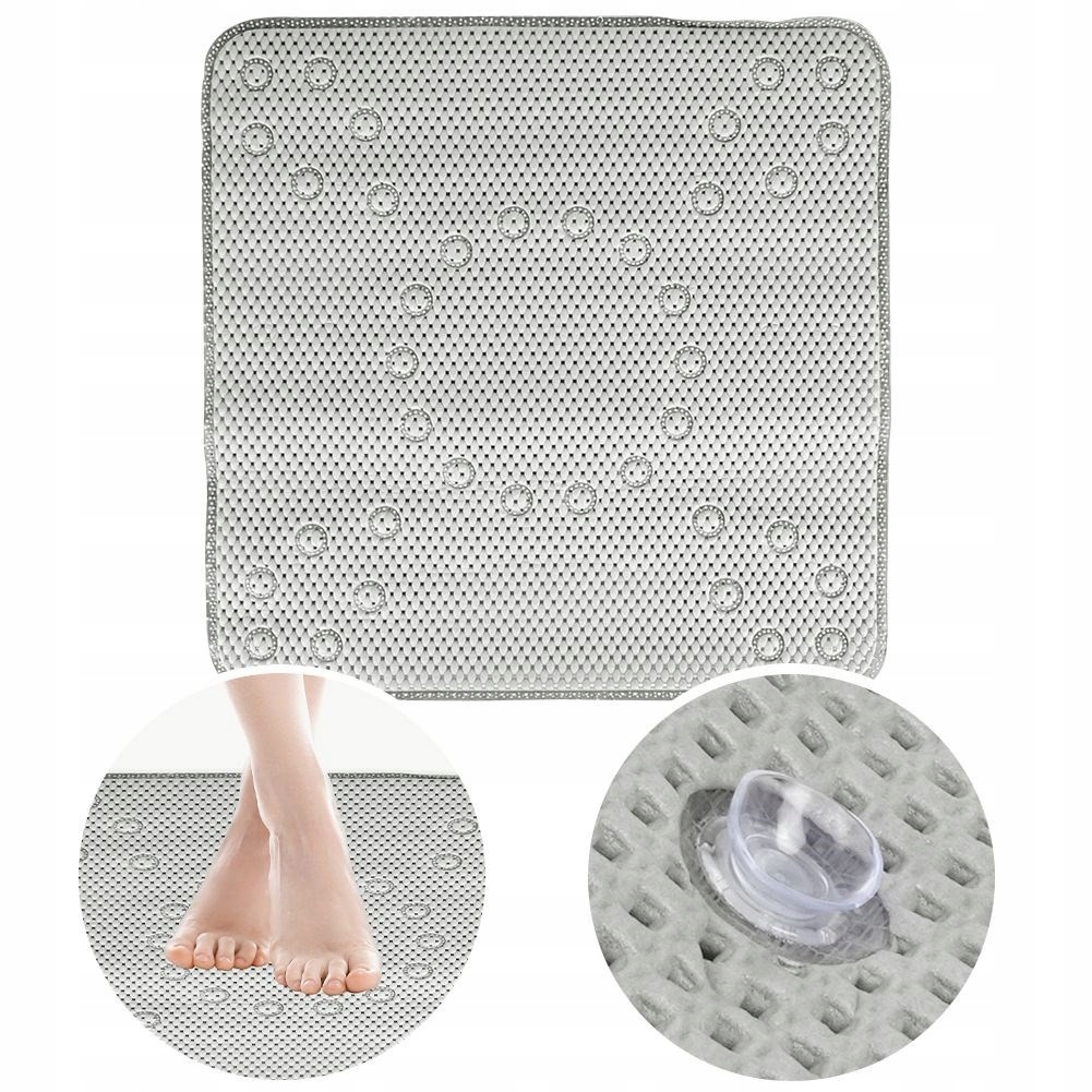 Protišmyková kúpeľňová podložka - Non -Slip Mat pre sprchu 53x53 cm